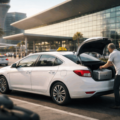 מונית לנתבג במרכז